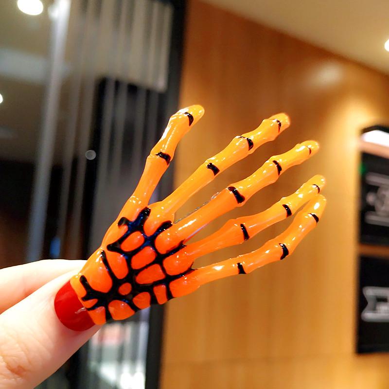 Harajuku Skull Hand Bone Hairpin - Ghost Claw Side Clip & Hair Ornament