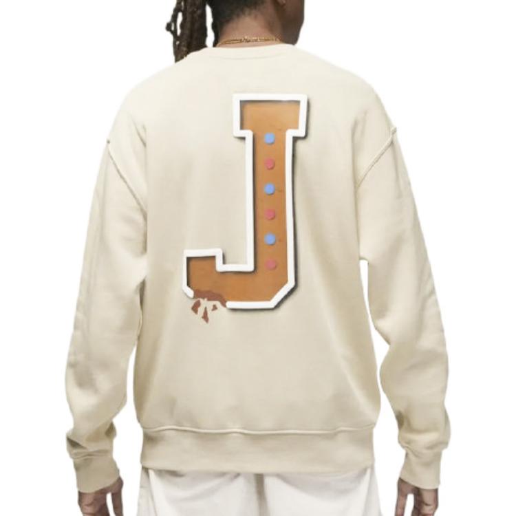 Jordan Sweatshirts Men's Light Yellow Crew Neck Thickened Regular FD0594-206