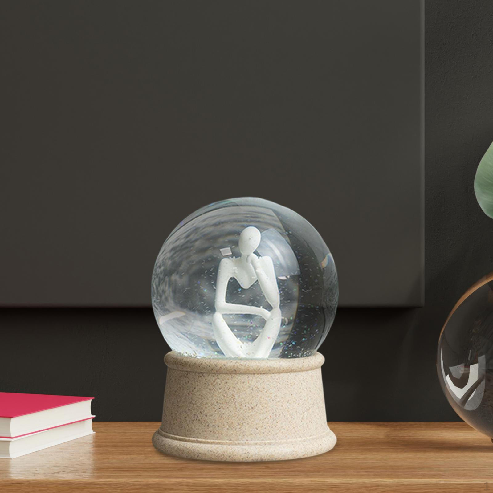 Modern Thinker Statue Resin Craft for Bookshelf Desktop Year Gifts Style B