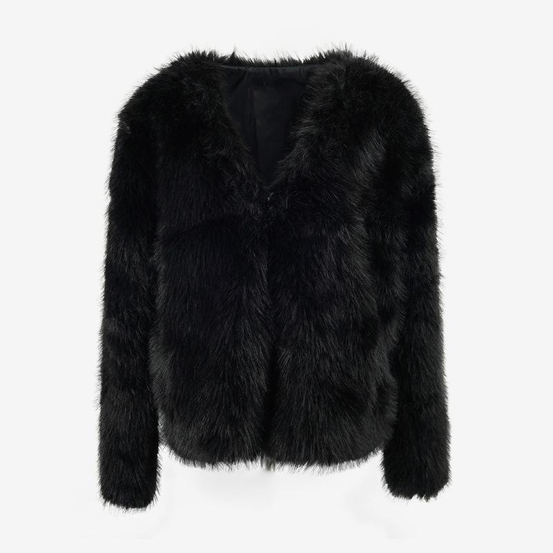 Sweet wind plush jacket for women's autumn and winter new imitation fox fur top to keep warm and thin Korean version of Mao Mao jacket to wear outside