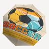 Soccer Theme Automatic Umbrella, Lightweight & Portable, 8 Rib, Perfect for Outdoor Travel, Birthdays, Christmas, Gifts.