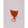 ARK COLOUR DESIGN [ARK COLOUR DESIGN] Cat Head Key Fob_Orange