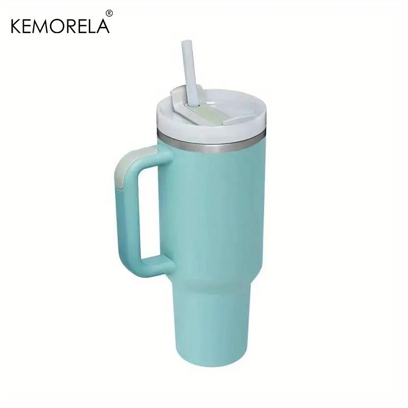 KEMORELA 40oz Stainless Steel Vacuum Insulated Tumbler 1182ML With Lid And Straw For Water Iced Tea Or Coffee Smoothie And More
