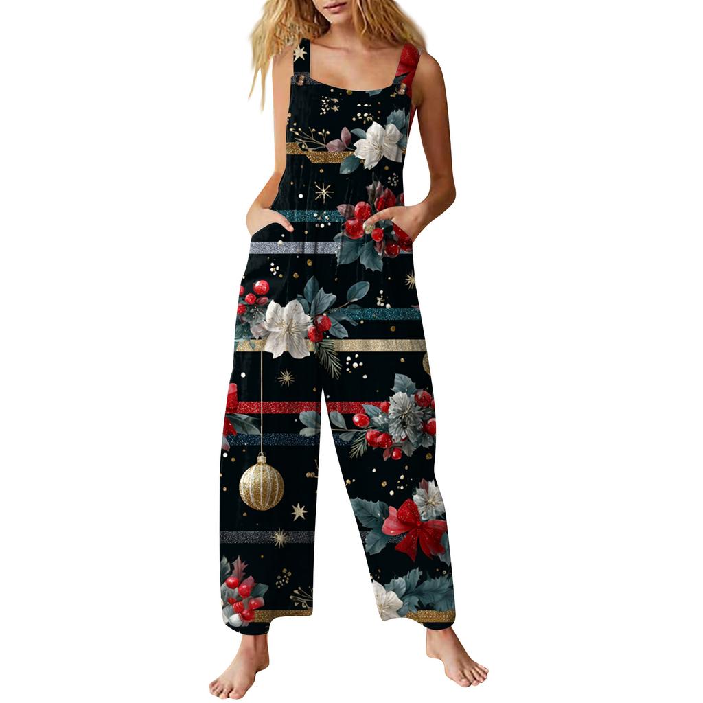 Dámský overal Potištěný Ležérní Volný Overal