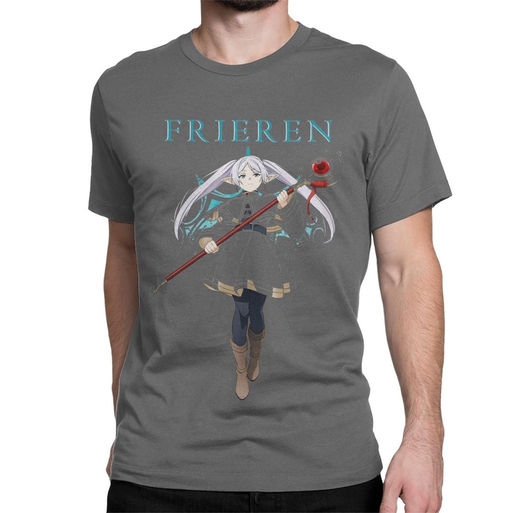 Men Women Anime Japanese Beyond Journeys End T Shirt Sousou No Frieren Pure Cotton Clothing  Short Sleeve Tee Shirt TShirt