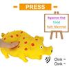 Polka Dot Latex Dog Chew Toy with Oinks Sound Sounding Pigs Dog Toys Durable Self Playing 8 Inch (Approx. 20.3 cm) Dog Squeeze Toy for Teeth (Yellow)