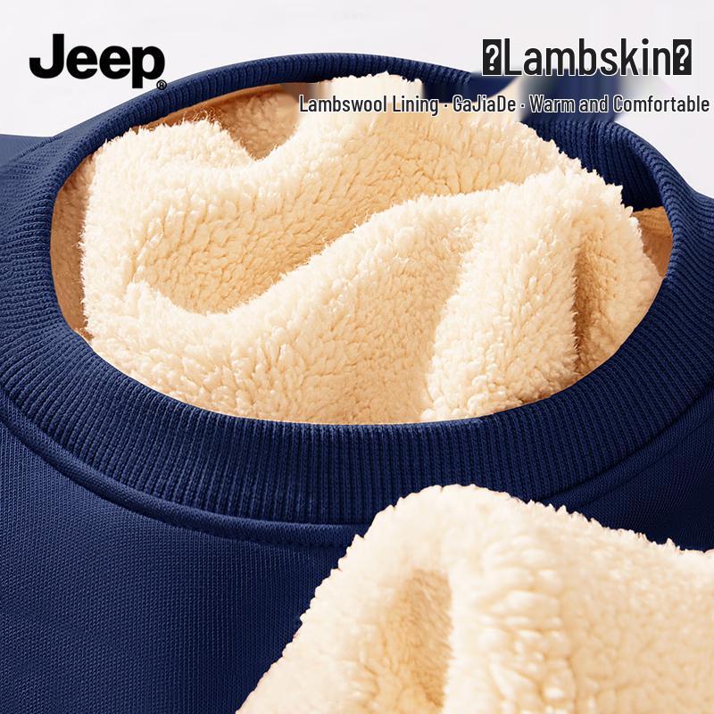 JEEP Men s Fleece Lined Outdoor Sweatshirt M