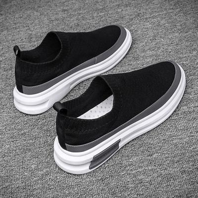 Men's Shoes Spring Breathable Sports Casual Shoes One-pedal Socks Shoes Thin Lazy Shoes Mesh Board Shoes