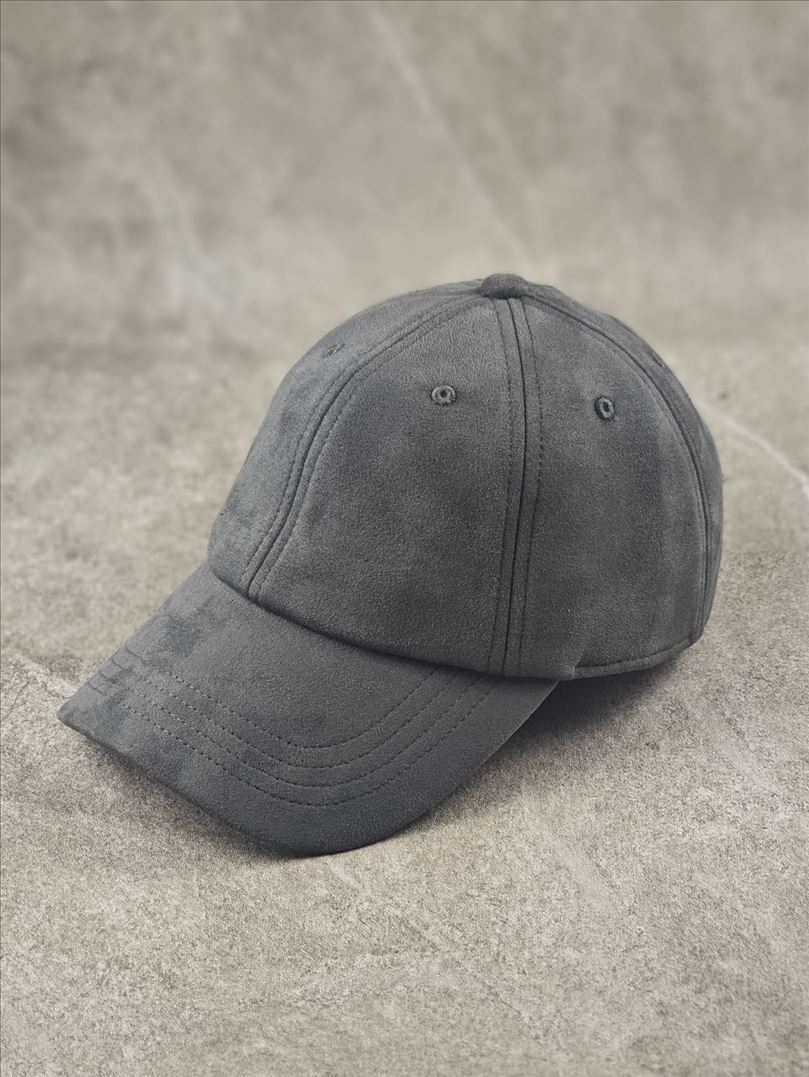 

Fashion Suede Baseball Caps For Men Women Autumn Winter Solid Retro Snapback Hip Hop Hat Unisex Street Sun Visor Caps 50-54cm серый