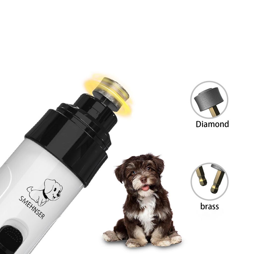 Mașină de tocat unghii pentru animale de companie Mașină de tuns unghii electrică pentru pisici Mașină de tuns unghii reîncărcabilă Set de tuns cu LED