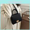 2024 Trendige Vintage Umhängetasche für Damen Lässiger Koreanischer Stil Kleine Quadratische PU Tasche