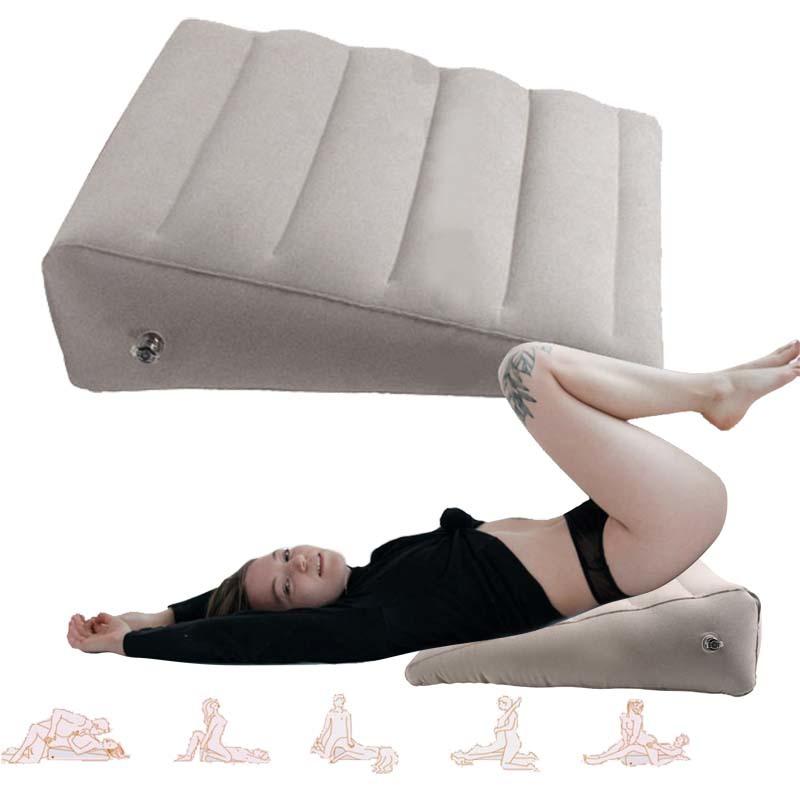 Sex Cushion Aid Ramp Inflatable Magic Triangle Pillow Supportive Wedge Posture Versatile Furnitures Body Support Pad For Couples