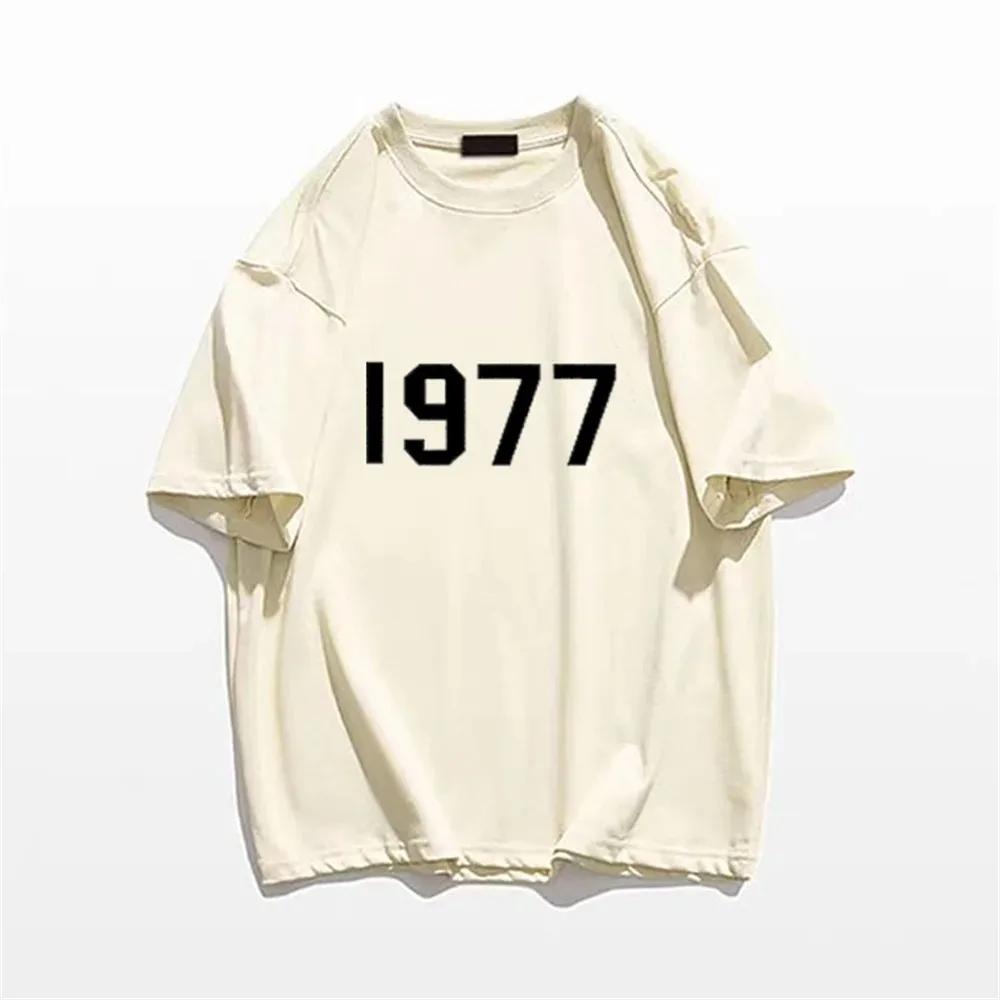 Retro Men Women Tshirts 100% Cotton T-shirt HIP HOP Brand Shirt 1977 Printed Vintage Short Sleeve Tees High Quality Tops