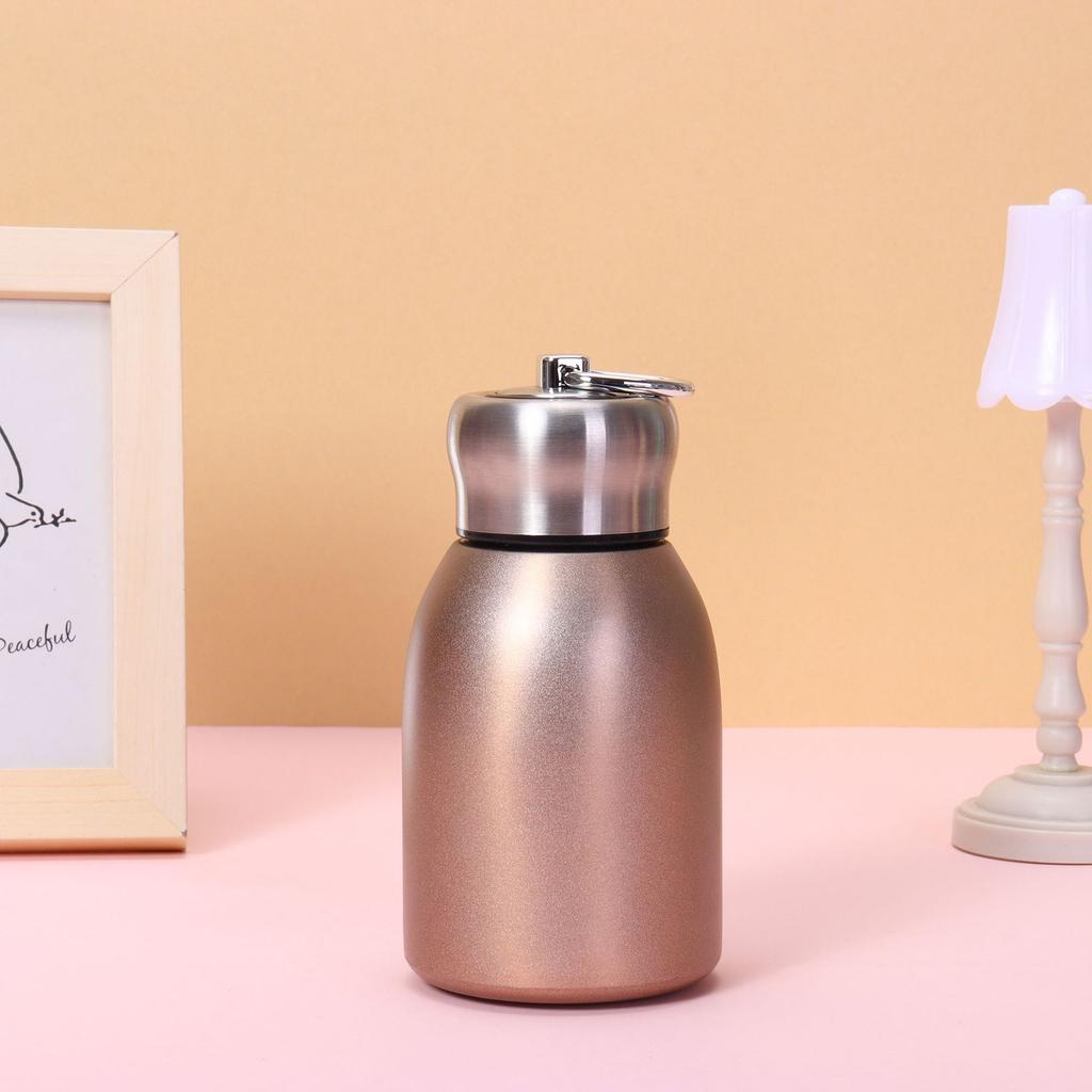 New Peacock Little Fatty Ding Thermos Cup Vacuum Accompanying Gift Cup Outdoor Portable Belt Pocket Cup