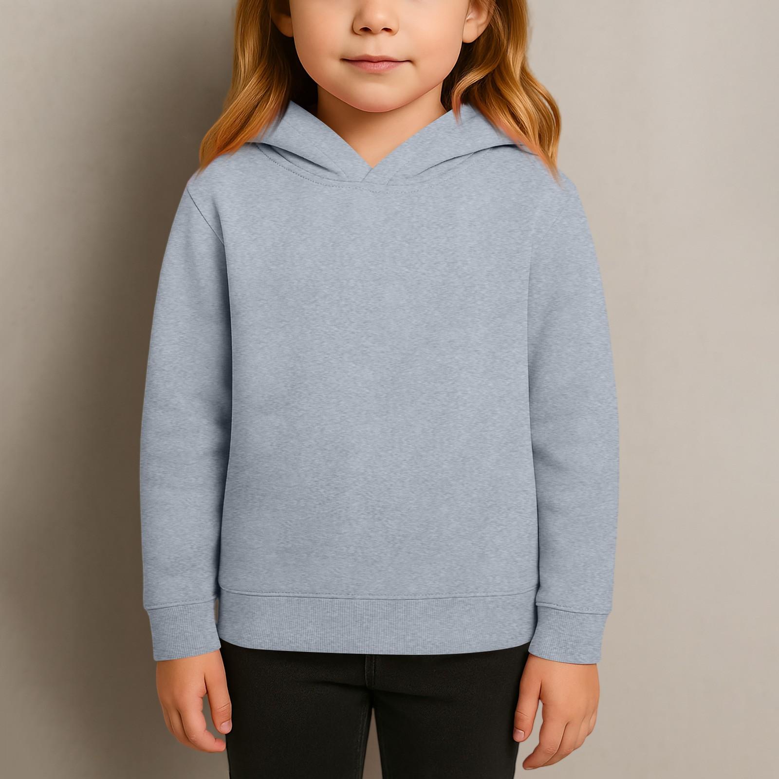 

Детские толстовки с капюшоном, свободная однотонная спортивная рубашка с капюшоном, модная спортивная рубашка 120