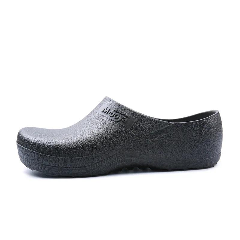 Hotel Kitchen Clogs Non-slip Chef Shoes Casual Flat Work Shoes Breathable Resistant Kitchen Cook Working Shoes Size Plus 38-44