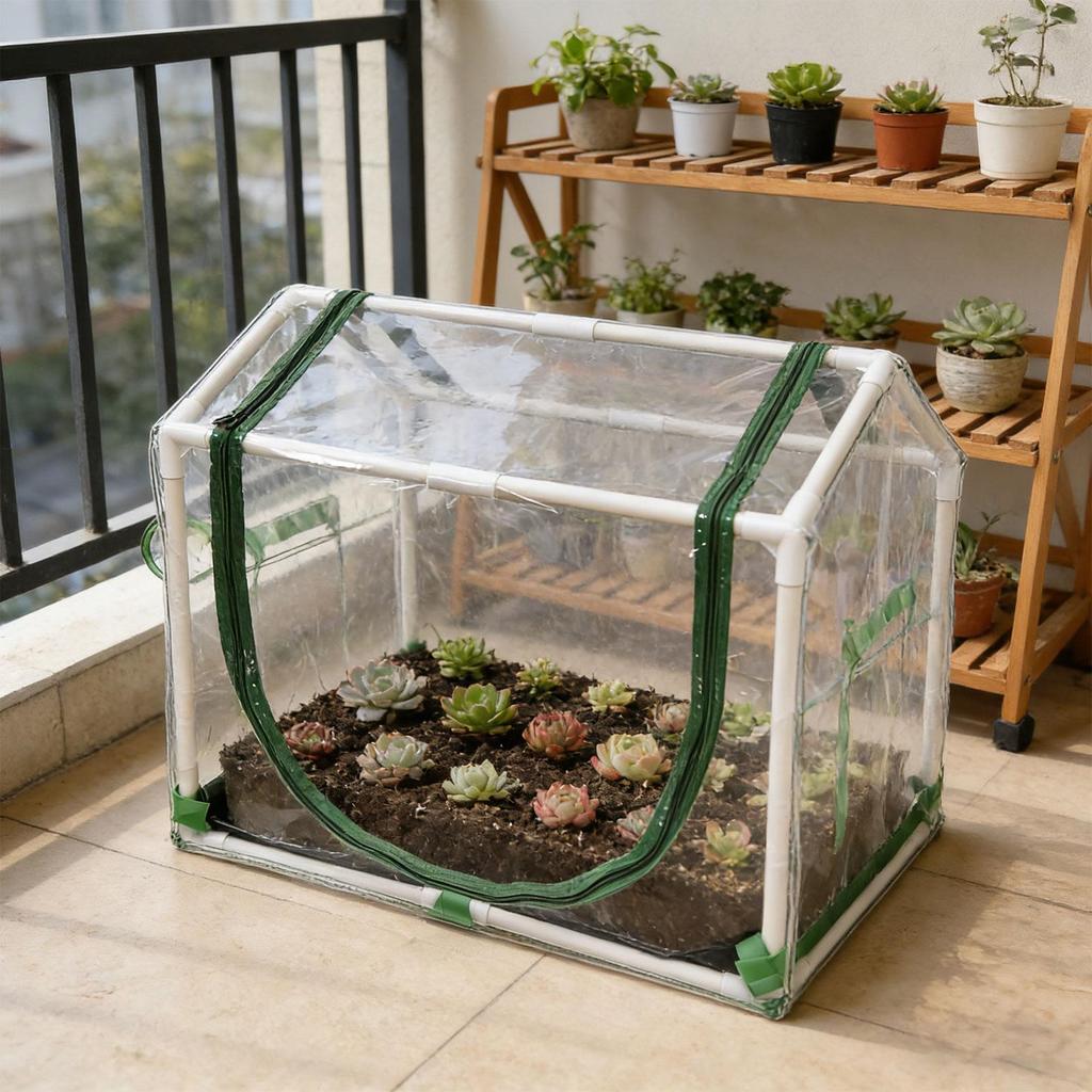 Mini-Zuchtrahmen für drinnen und draußen 78x40x50cm Für neue Sträucher und kleine Vegetation mit Feuchtigkeitsmanagement-Funktion