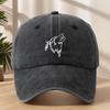 MAKEFGE Mens Wolf Head Embroidered Baseball Cap  Adjustable Snapback Appropriate for Any Season