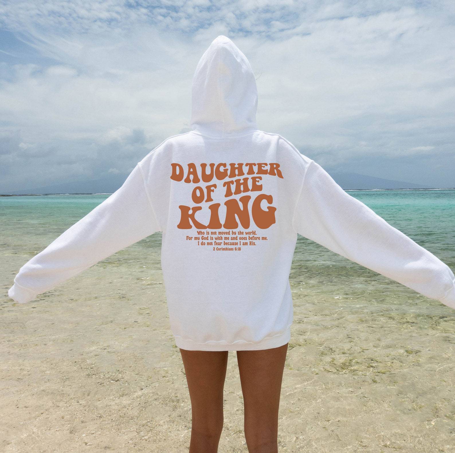 

Толстовка Daughter Of The King, толстовка Aesthetic Christian S белый