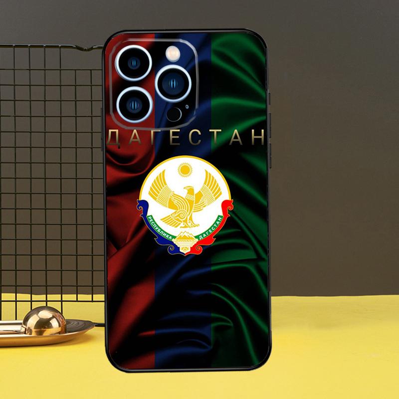 

Чехол для телефона с гербом и флагом Дагестана для iPhone 11 12 13 14 16 15 Pro Max Mini 7 8 Plus X XR XS Max iPhone 7 8