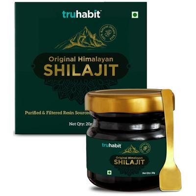 TruHabit Himalaya Shilajit Harz 20g | Natürlicher Energie- & Ausdauer-Booster für Männer und Frauen