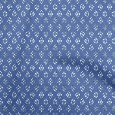 Cotton Flex Blue Fabric Tribal Sewing Fabric By The Yard Printed Diy Clothing Sewing Supplies 40 Inch