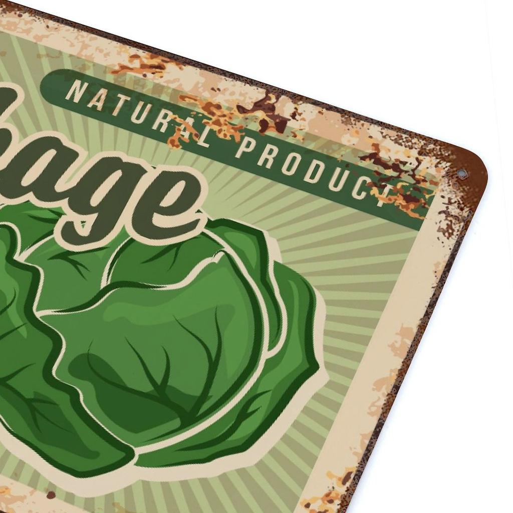 1-Pack Retro Rustic Wall Signboard, 20×30cm and 30×40cm, Distressed Metal Décor for Pub, Cafe or Home