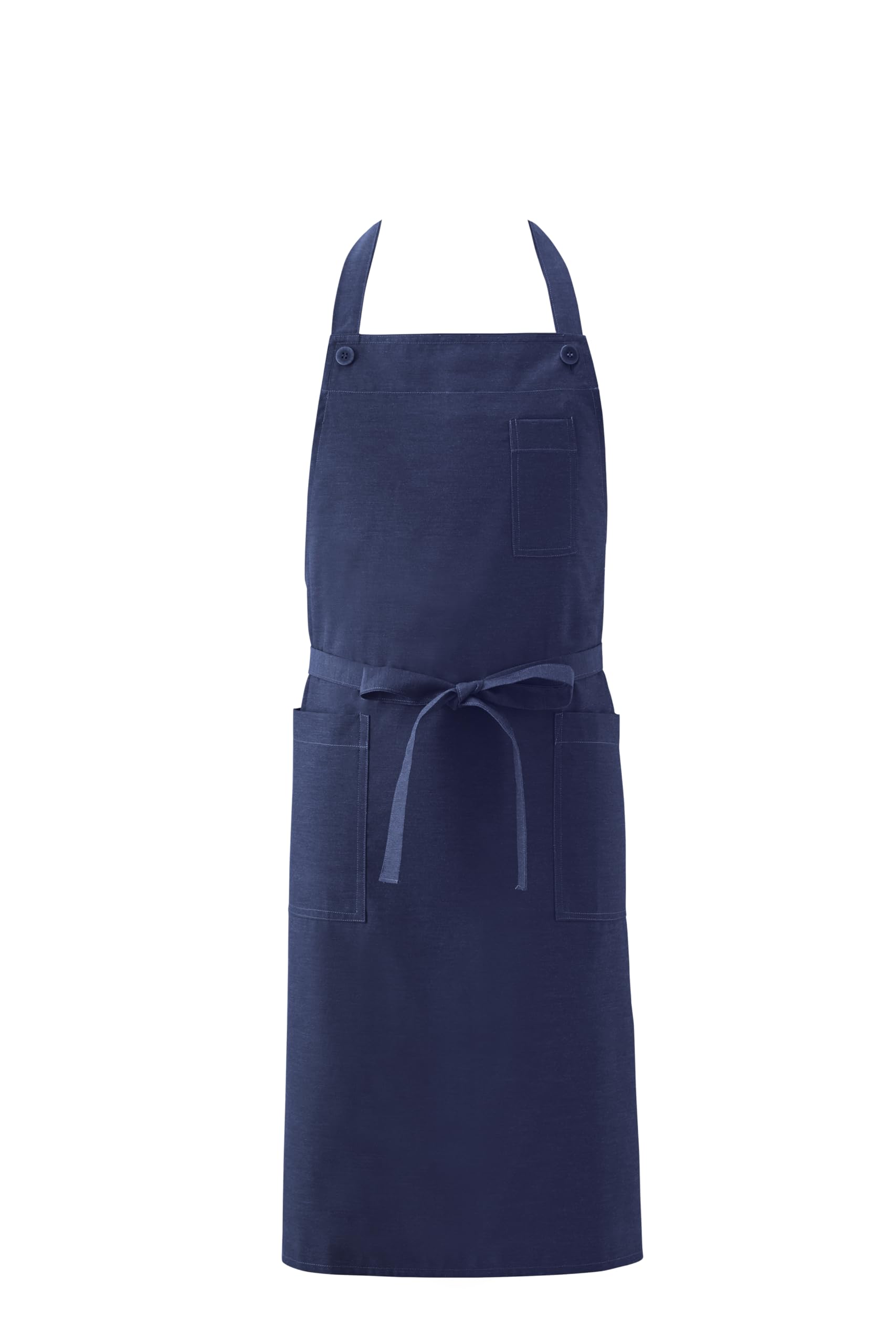 

Neck Bib Apron for Men and Medium F [KOEI] Women, Blue,