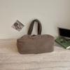 Solid Color Lightweight Corduroy Drawstring Tote Bag Large Capacity Shoulder Tote Bag