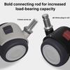 Chair Casters Wheel Smooth Rolling Not  Scratch Wheel High Load Capacity Chair Casters Noise Reduction for Various Chairs
