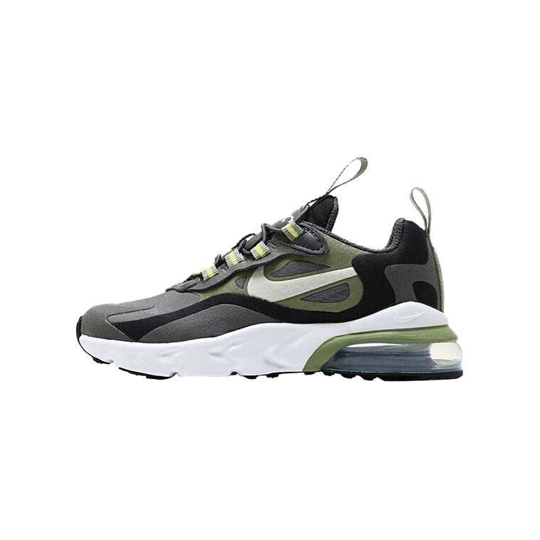 

Nike Air Max 270 Удобные Повседневные Низкие Кроссовки для Ходьбы Детская Обувь Железо-Серый Пик-Белый BQ0102-022 28