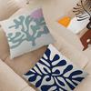 Matisse Flowers Leaf Pillow Covers Cartoon Sofa Decorative Home Double-sided Printing Short Plush Cute Cushion Cover