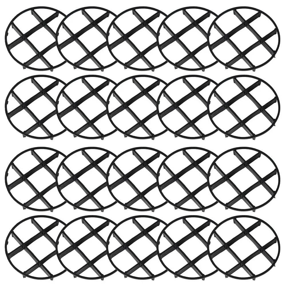 

20PCS Anti Rot Root Flower Pot Tray Breathable Base Plastic Drainage Rack Stand Round Mesh Pad Ventilation Plant Saucer