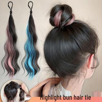Fascia per Ciocca di Capelli Colorati per Acconciature e Chignon - Accessorio Morbido per Capelli