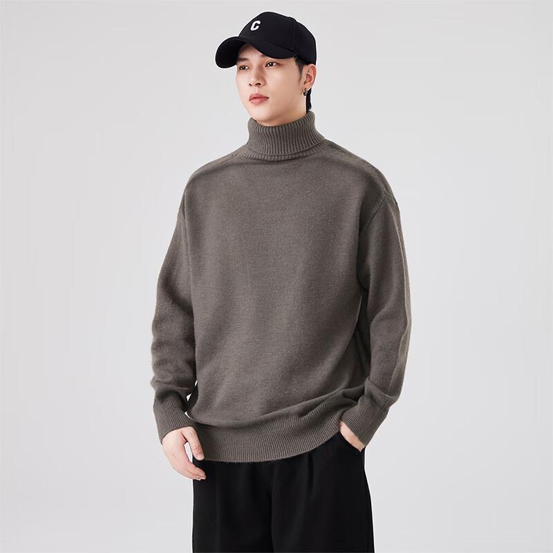 Men's Relaxed Fit Turtleneck Sweater