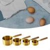 4 Measuring Spoons for Liquid And Dry Ingredients with Wooden Handle