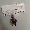 Wall-Mounted Key Rack With Hooks Wooden Storage Rack For Entryway Kitchen And Living Room