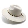 British Style Suede Top Hat Men'S Casual Big Eaves Tibetan Felt Hat Women'S Retro Cowboy Gentleman Hat