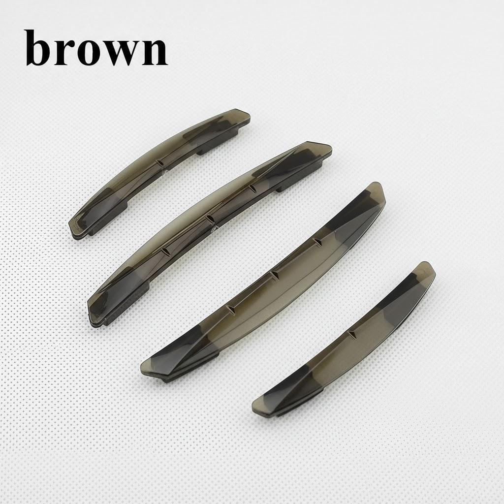 

4Pcs Car Trim Molding Protection Strip Scratch Resistant Sticker Adhesive Door Edge Guards Anti-Collision Accessories коричневый