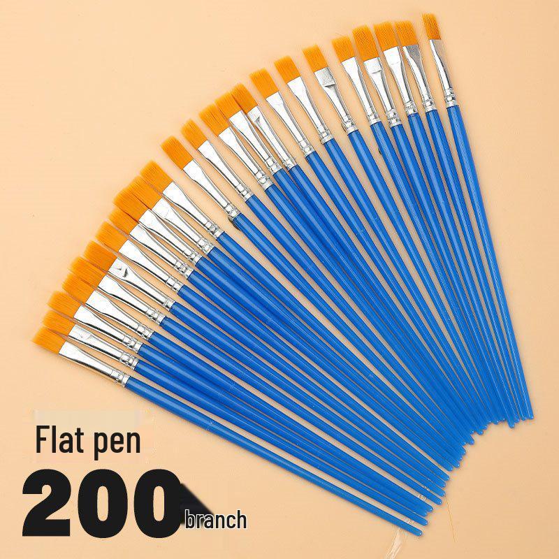 Wei Zhuang Kids' DIY Plaster Nylon Fine Liner Blue Brush for Oil Painting & Graffiti.