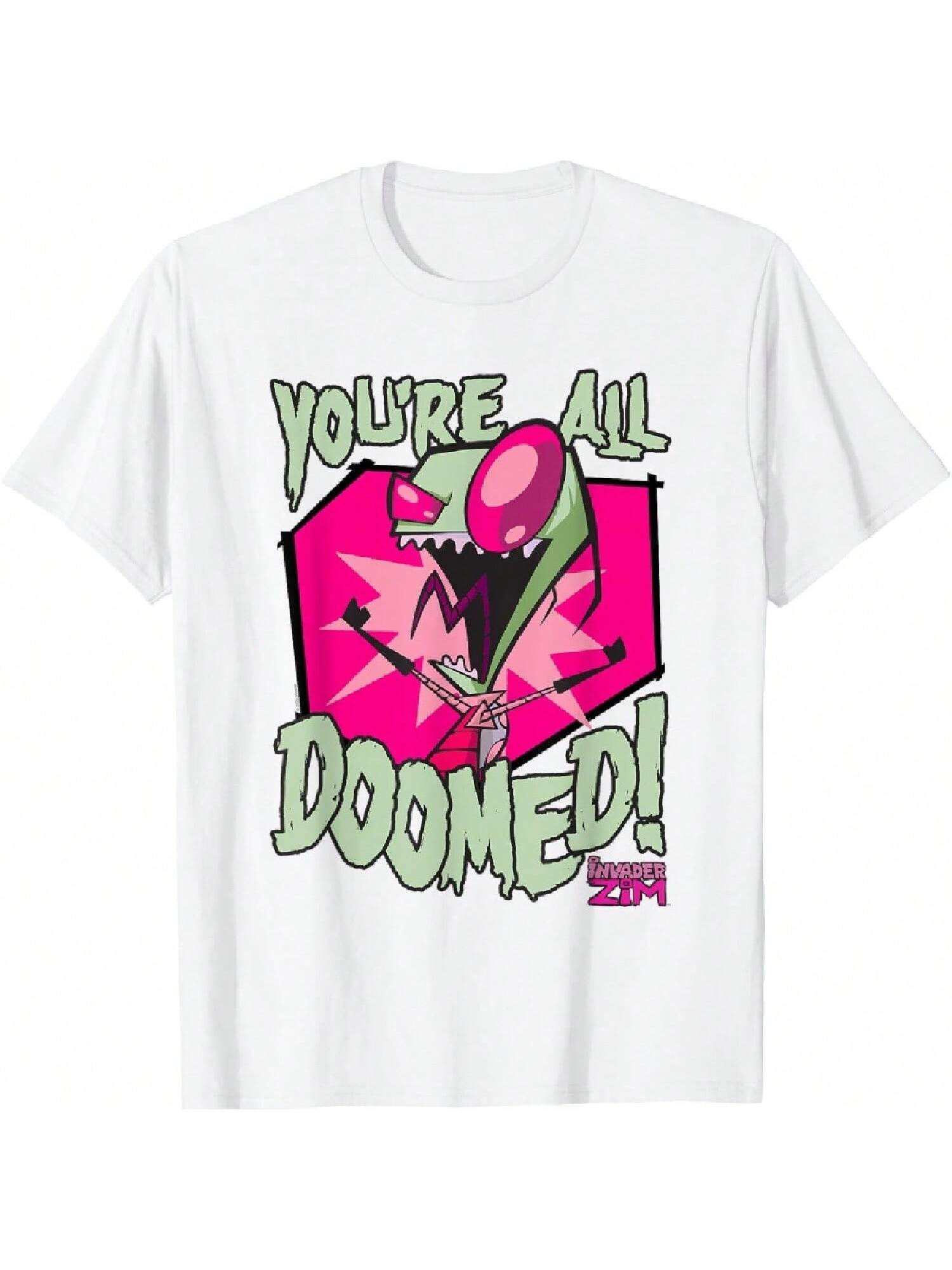 You re All Doomed Dark Humor Cartoon T-Shirt S разноцветный