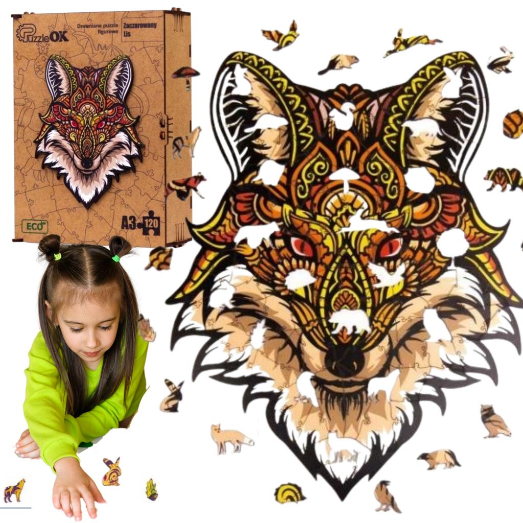 Wooden Puzzle Enchanted Fox Little Fox Pua3-00727
