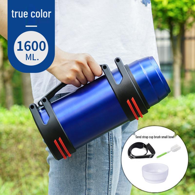 Stainless Steel Insulated Kettle - Large Capacity Portable Kettle for Outdoor, Car, Construction Site, and Home Use for Men and Women