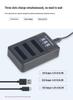 NB6L Triple Charger Compatible with Canon SX520 HS, SX530, SX600, SX610, SX700, SX710.