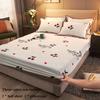 Copriletto in Velluto Corallo Tre Pezzi Copertura Protettiva Integrale per Letto 1,8 M 2 Metri Copriletto Matrimoniale Set Lenzuola