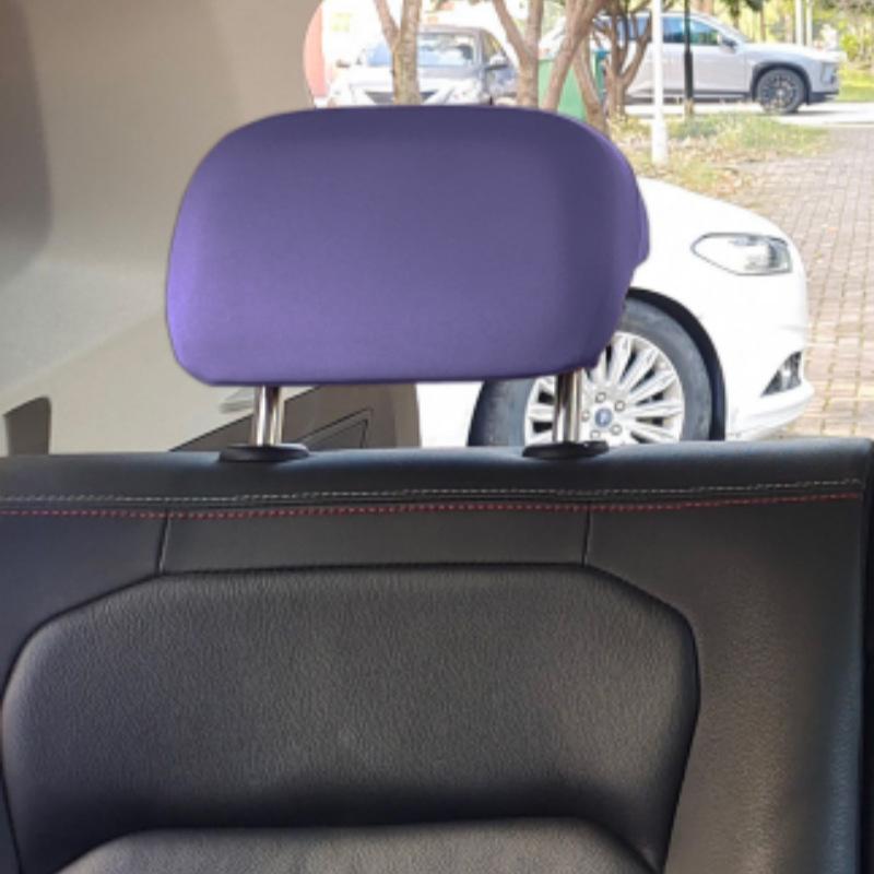 Uniwersalny Elastyczny Pokrowiec na Siedzenie Samochodowe i Zagłówek - Odporny na zabrudzenia, Pasuje do pojazdów 5-7 miejscowych i ciężarówek