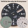 28.5mm C3 Green Luminous Watch Dial Face for NH36A Automatic Mechanical Movement Black/ White Display Watch Replacement Part