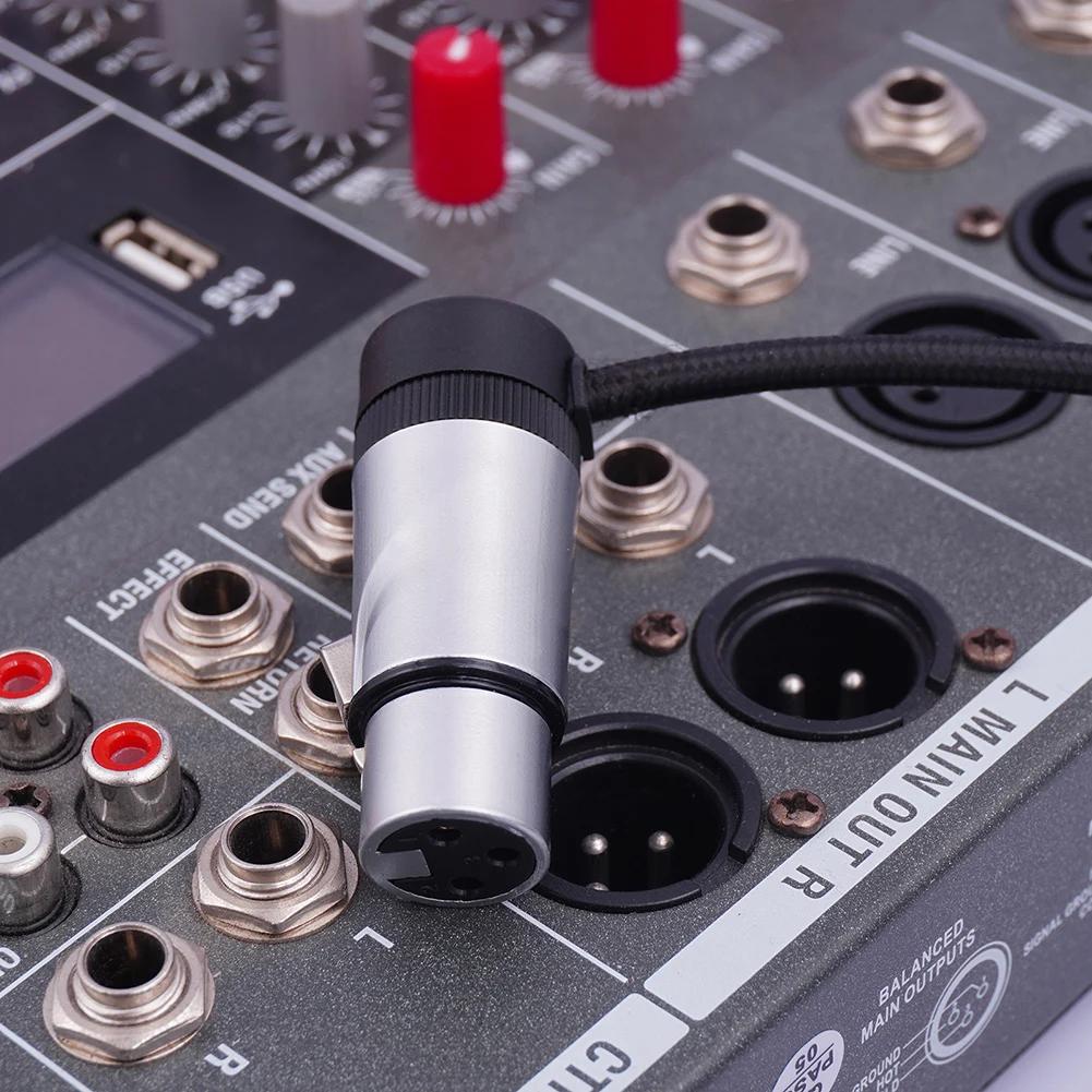 Male/Female Compact XLR Microphone Solder Adapter Adjustable 90° Right Angle 3Pin XLR Solder Connector 3 PIN XLR Ends