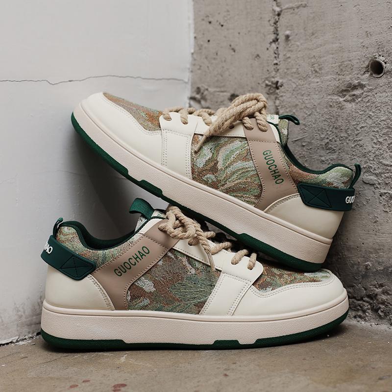 Nové Pánské Klasické Módní Nízké Tenisky na Skateboarding s Tlustou Podrážkou Pohodlné Měkké Podrážky Basketbalové Tenisky