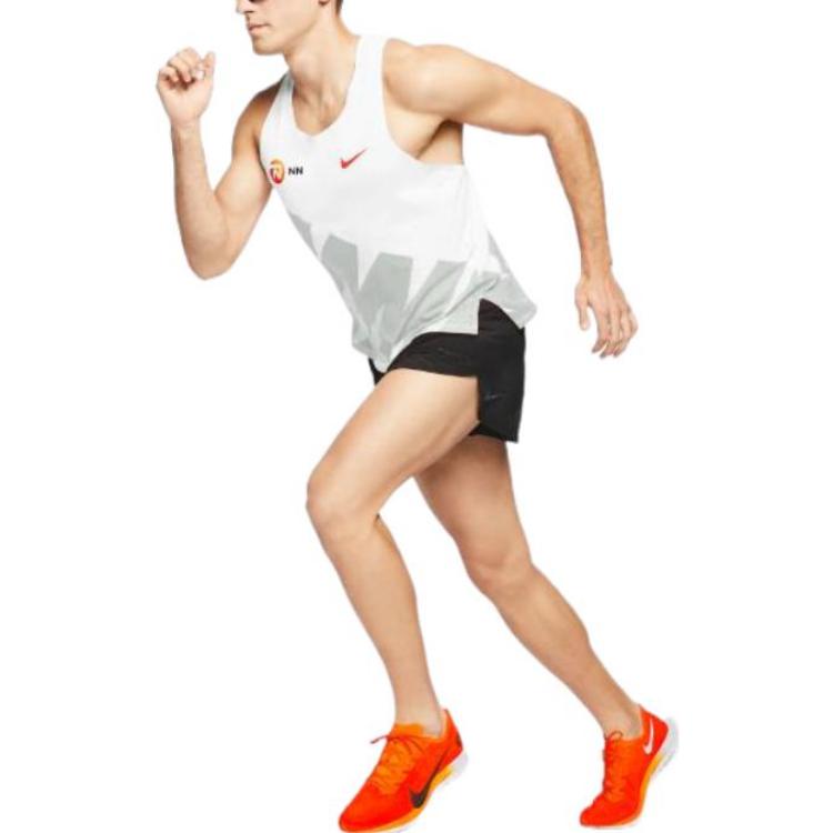 Nike Tank Tops Men's White Crew Neck Moderate Halter Neck CW1253-100